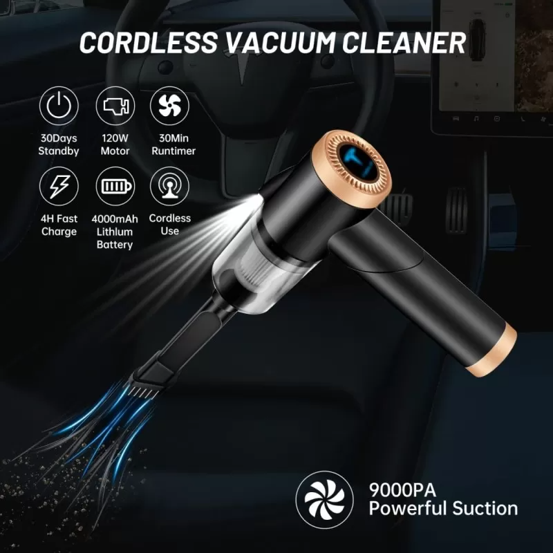 multifunctional 3 in 1 Mini Handheld Car Vacuum Cleaner